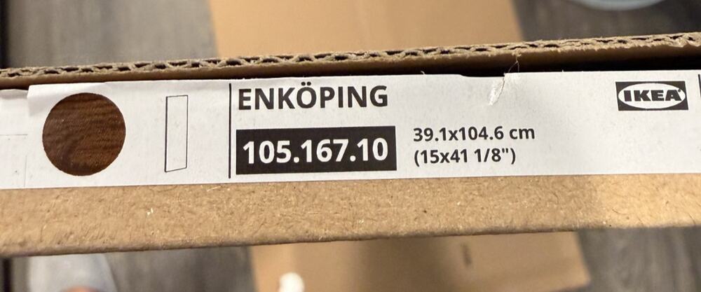 IKEA ENKÖPING Cover Panel Brown Walnut Effect 15x41 1/8'' – NEW